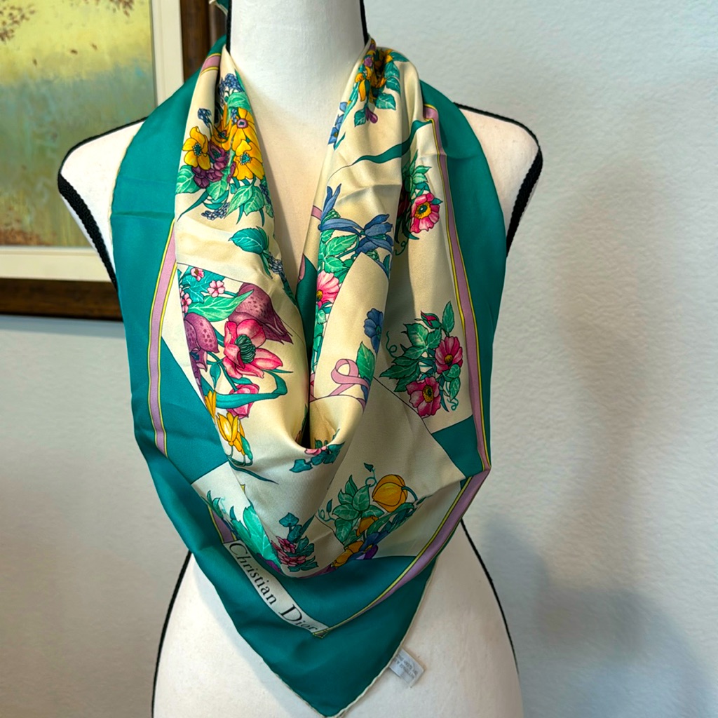 Authentic Dior Silk Scarf